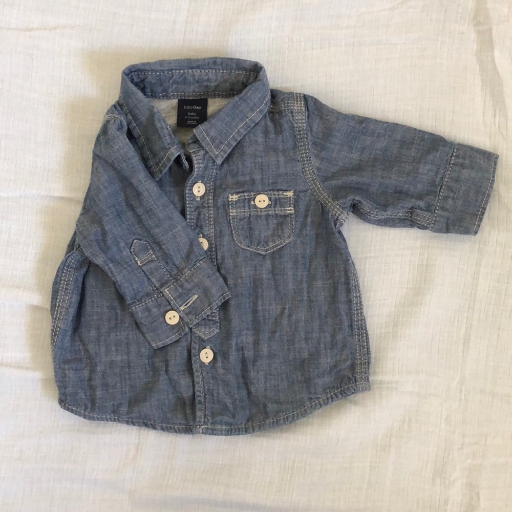 Baby Gap lined denim shirt